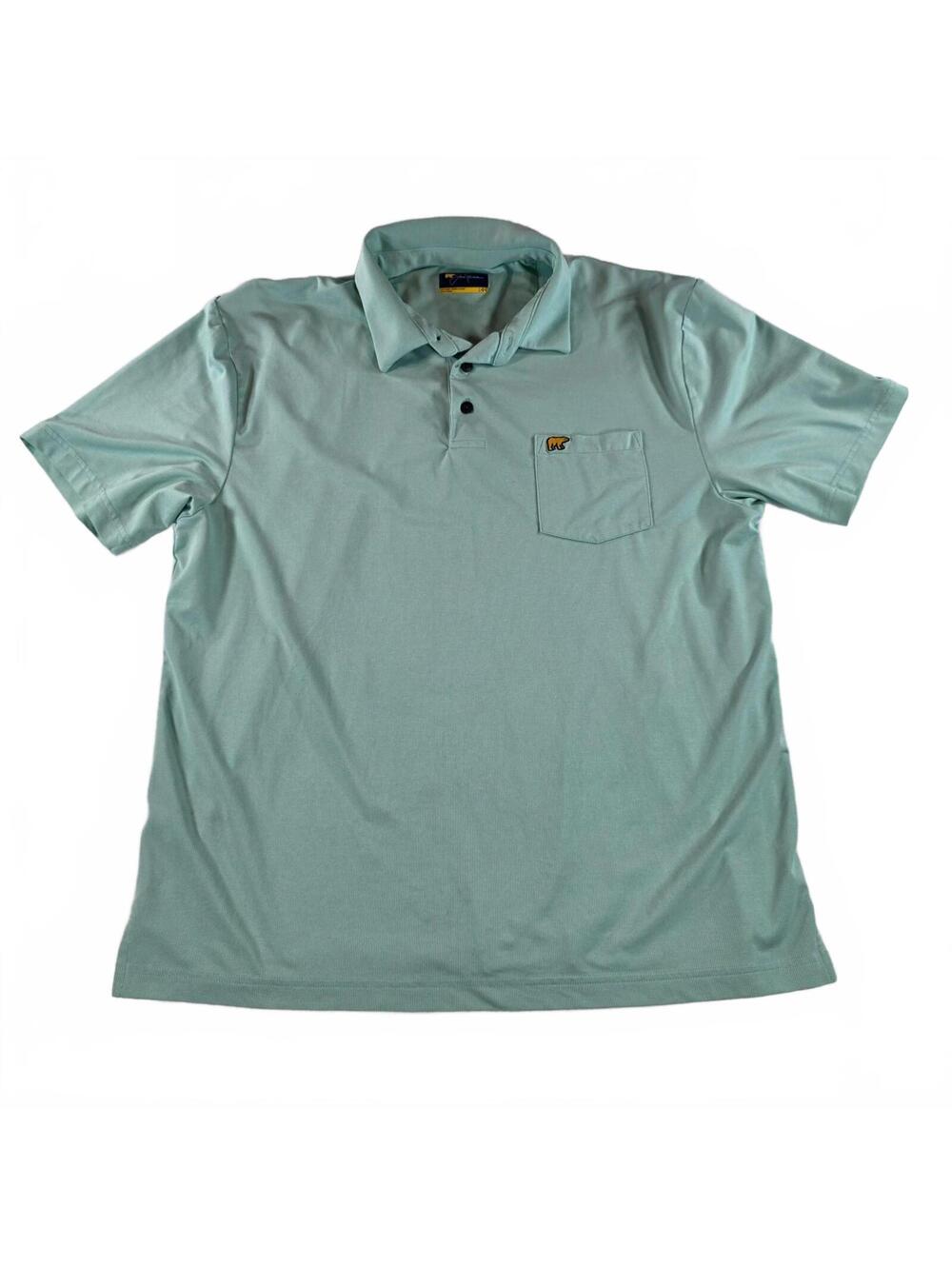 Jack Nicklaus Men's Polo Shirt Large Light Green Breathable Athletic Golf